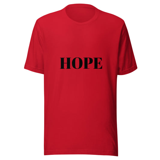 Hope Text T-Shirt | Inspirational Unisex Tee for Positive Vibes