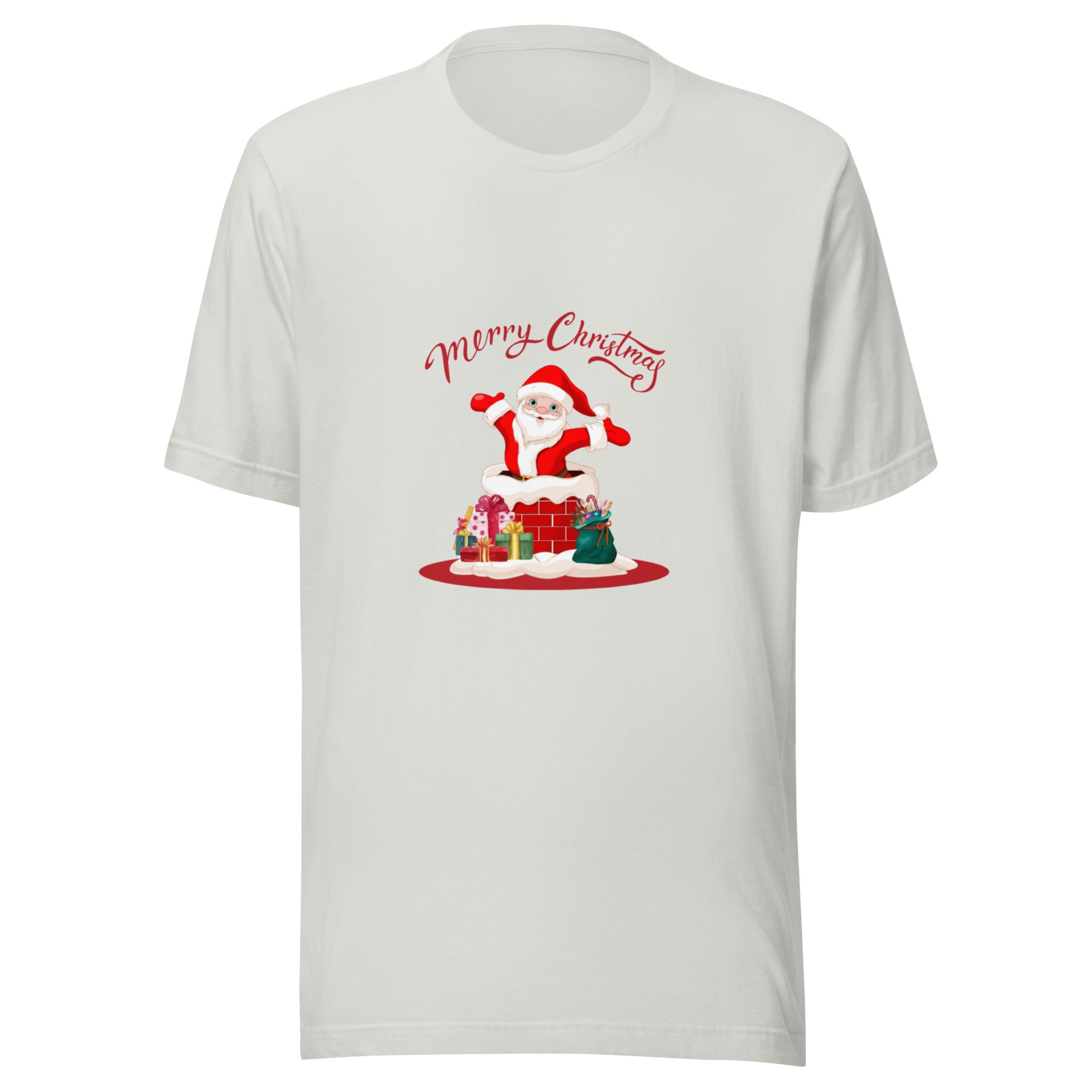 White santa tee