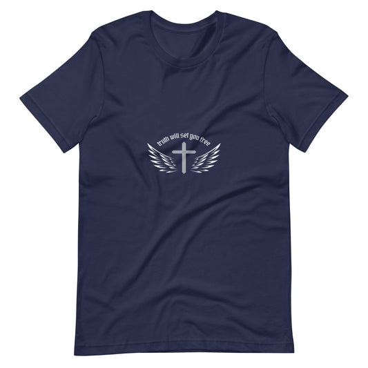 Cross with Two Wings T-Shirt | Inspirational Unisex Tee
