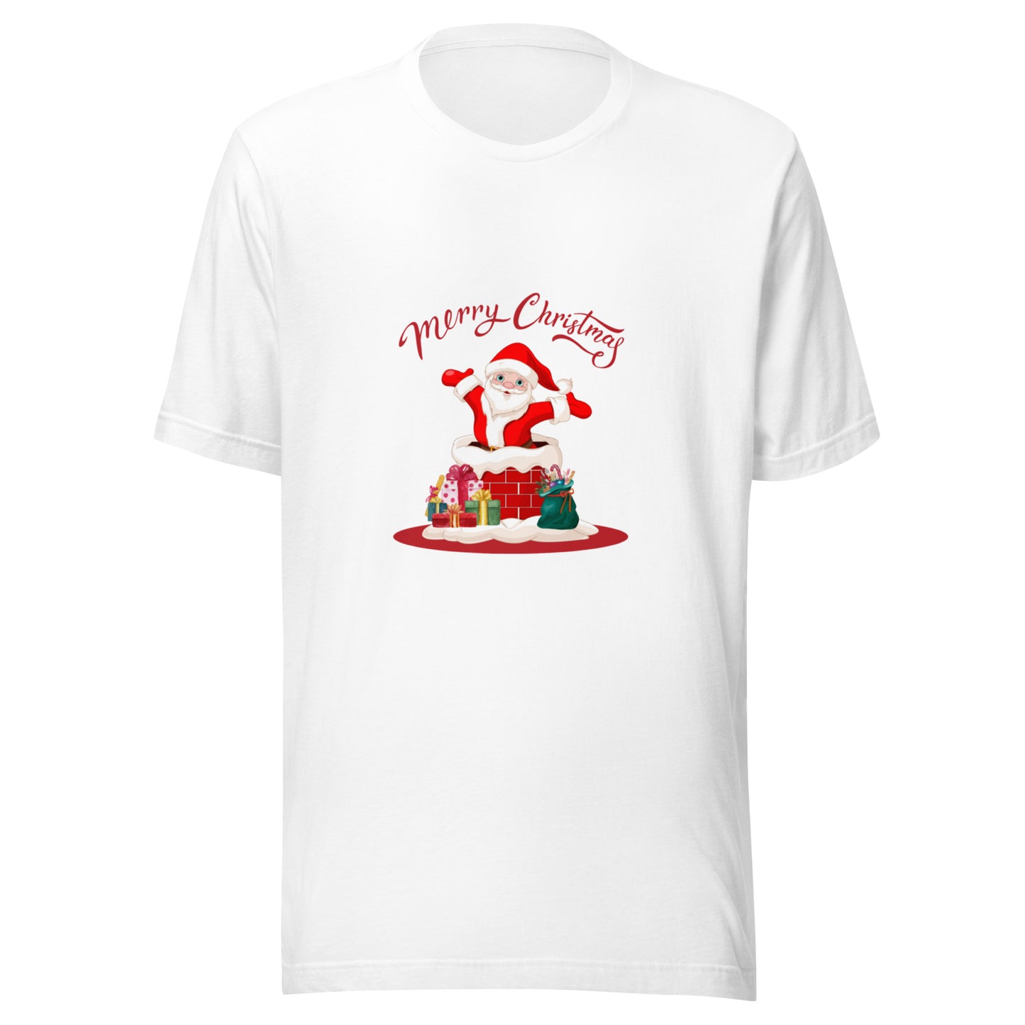 Merry Christmas with Santa Claus Unisex T-Shirt